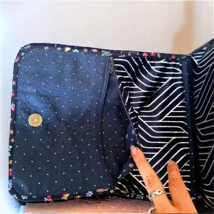 tasca con zip beauty case personalizzato